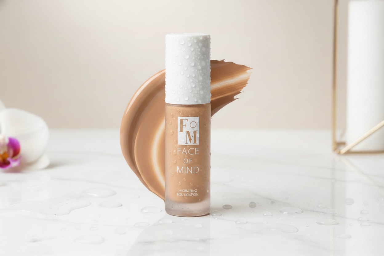 Face of Mind hydrating foundation shade 100